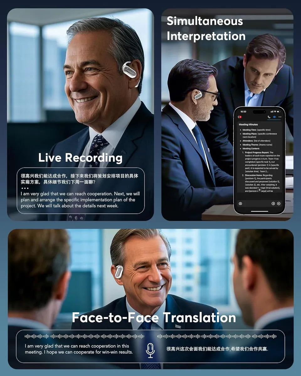 AUDÍFONOS SMART CON TRADUCTOR DE 147 IDIOMAS