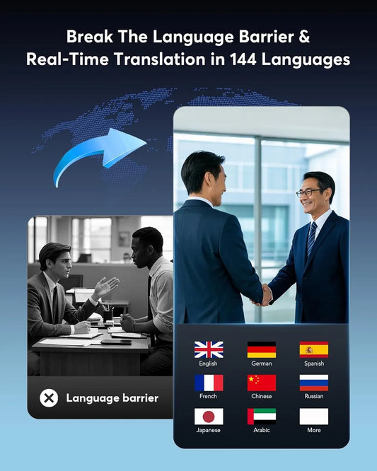 AUDÍFONOS SMART CON TRADUCTOR DE 147 IDIOMAS