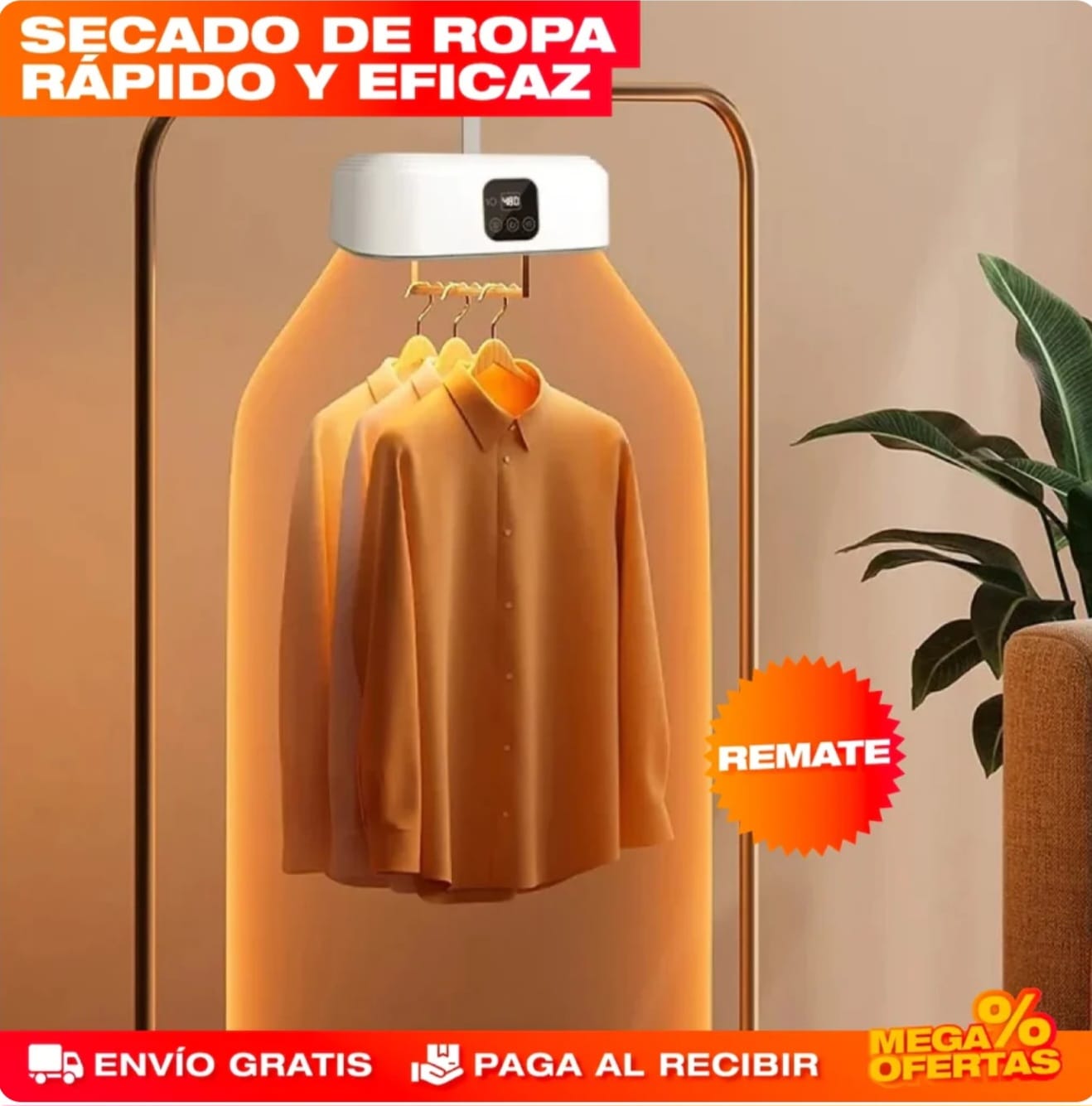 SECADOR DE ROPA PORTATIL