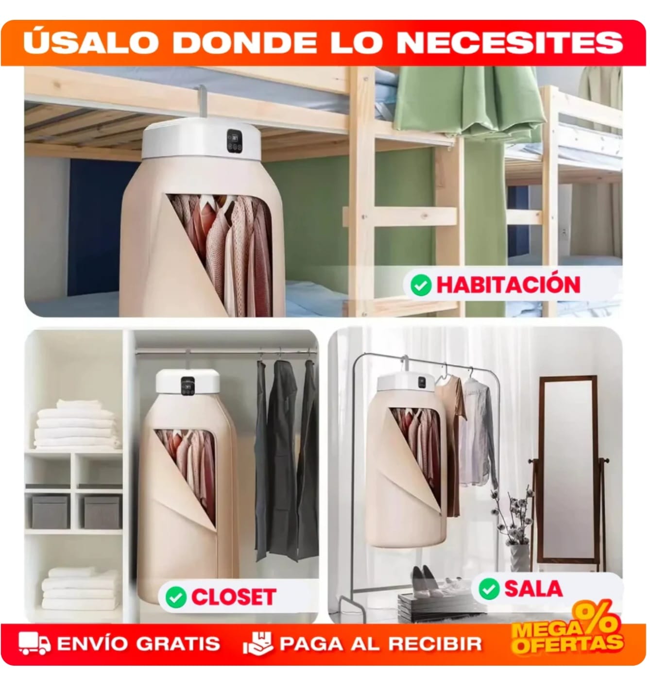 SECADOR DE ROPA PORTATIL